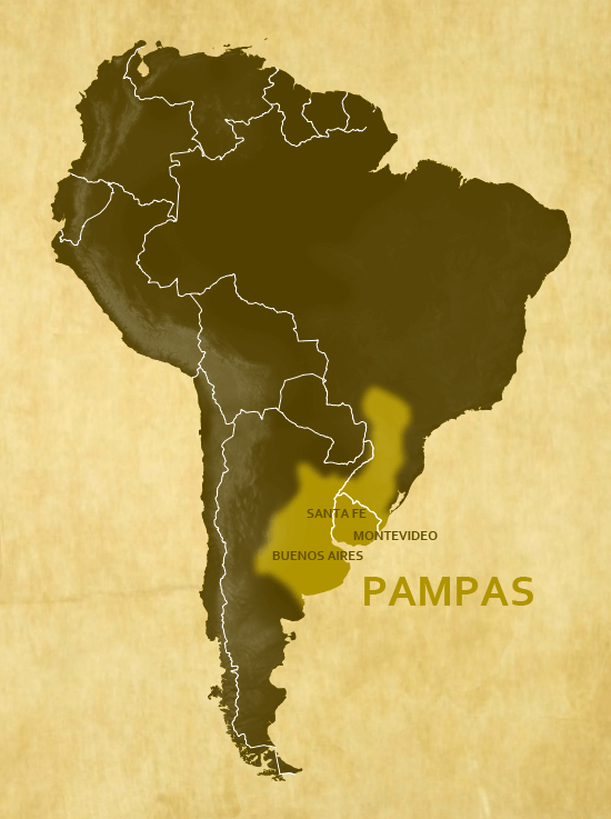 Las Pampas Am Rica Del Sur Volta   Pampas Range Map Opt %281%29 